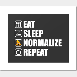 Eat Sleep Normalize Repeat (Trump Nightmare) Posters and Art